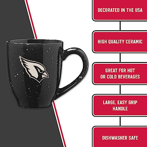 Image of Rico Industries NFL Football 16 oz Team Color Laser Engraved Speckled Ceramic Coffee Mug