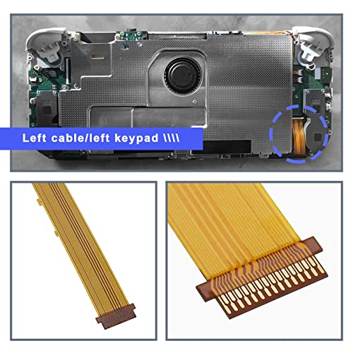 Image of SING F LTD 2PCS Left Button Flex Cable Compatible with Nintendo Switch Lite Controller Motherboard Power Connector Ribbon Cable Internal Replacement Parts