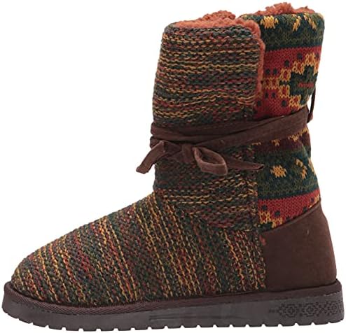 MUK LUKS womens Essentials By Muk Luks® Women's Clementine Fashion Boot, Brown Multi, 10 US | Image 7