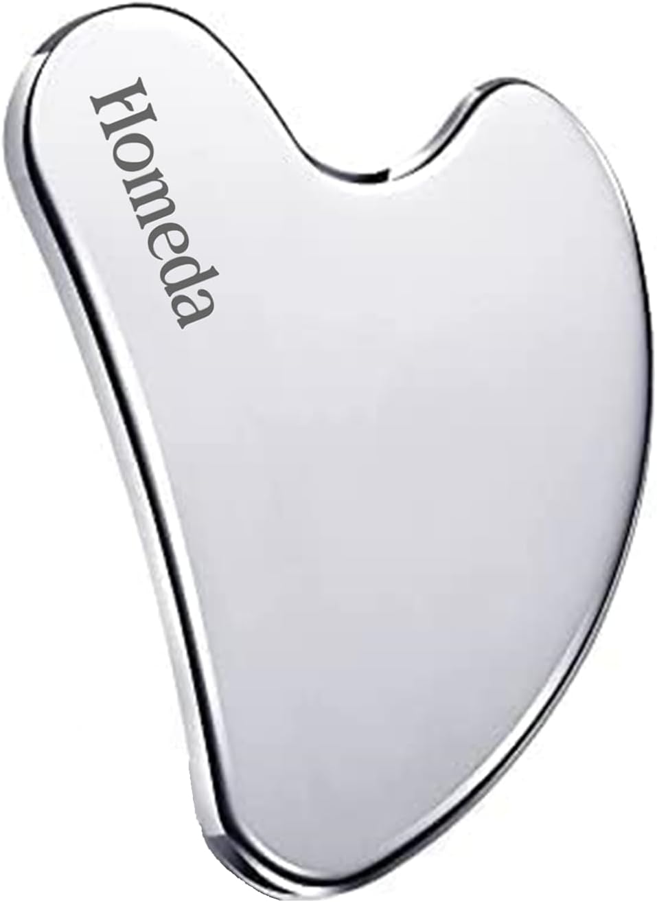 Stainless Steel Gua Sha for Face, Guasha Stone for Face Massage Tool, Metal Gua Sha Stone, Gusha, Gaushala, Gosha for Men Yoga, Face Massager Tools for Women Skincare, Facial Shaper (1 Piece)