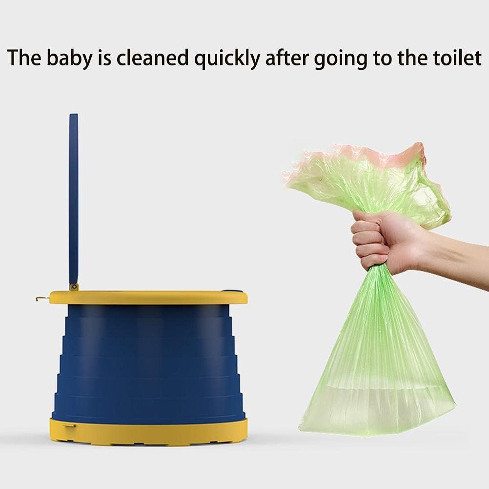 Portable Potty Seat for Kids Travel, Foldable Potty Training Seat for Toddler, Baby Potty Seat for Indoor and Outdoor