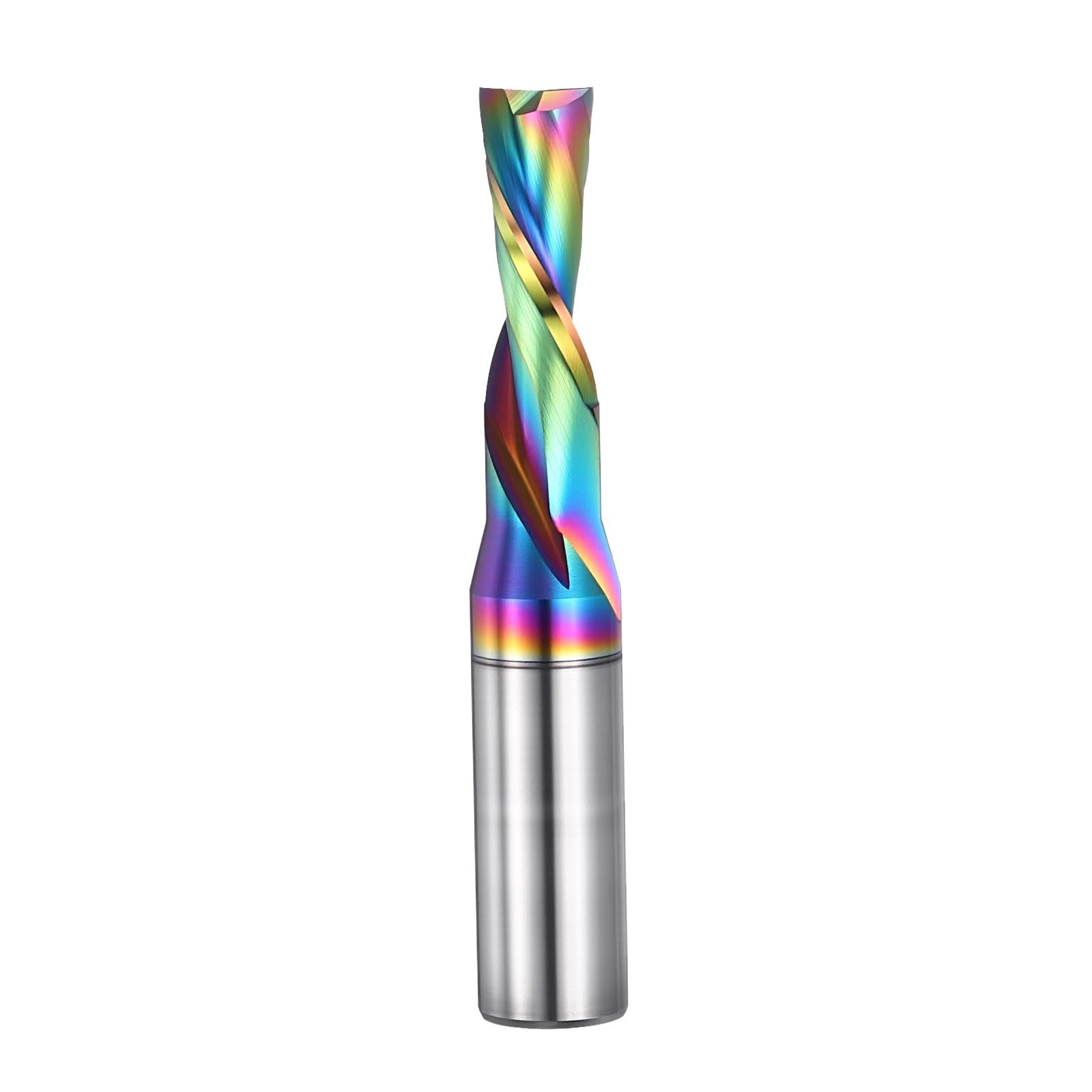 PATIKIL Spiral Router Bit 1/2" Shank 3/8" Dia 1" CL Downcut 2 Flute