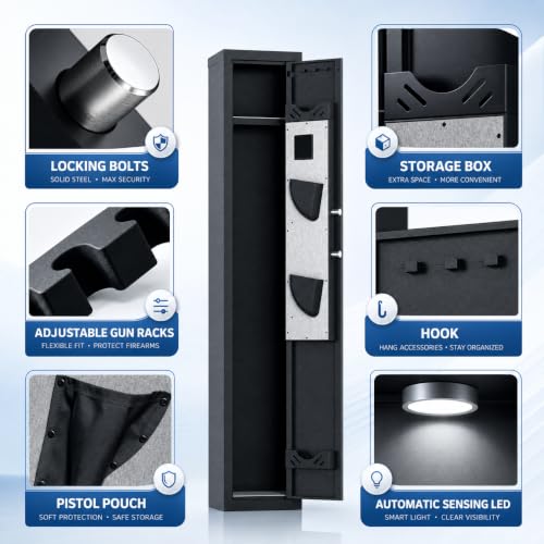 Image of 2-3 Biometric Gun Safe for Rifles and Pistols