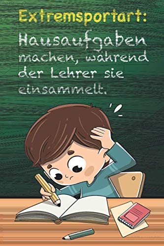 Extremsportart: XXL NOTIZBUCH 6:9 - 150 linierte Seiten - für Notizen, Zeichnungen, Skizzen, Hausaufgaben & zur Vorbereitung der Prüfung - Ideal für ... Jugendliche & Erwachsene mit schwarzen Humor