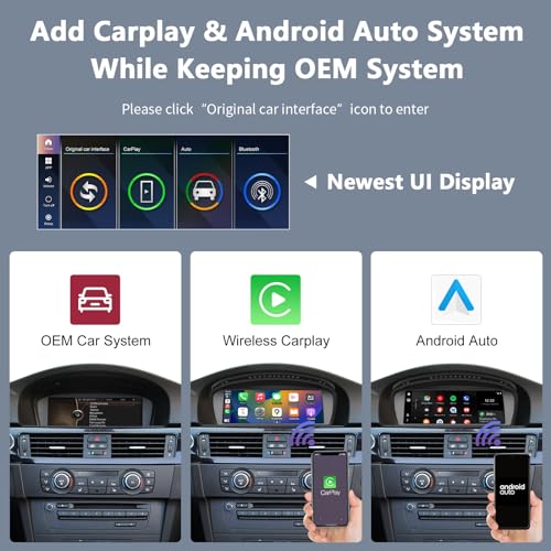 Pantalla CarPlay 8.9" para BMW Serie 3/5 CIC 2008-2013 miniatura 3
