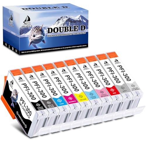 Cartouche Canon PFI-300 DOUBLE D encre pigmentaire stable pour tirages d'exposition