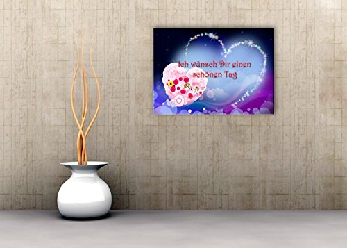 Tableau d'affichage design moderne dixtime grand format 60x80cm pour mur