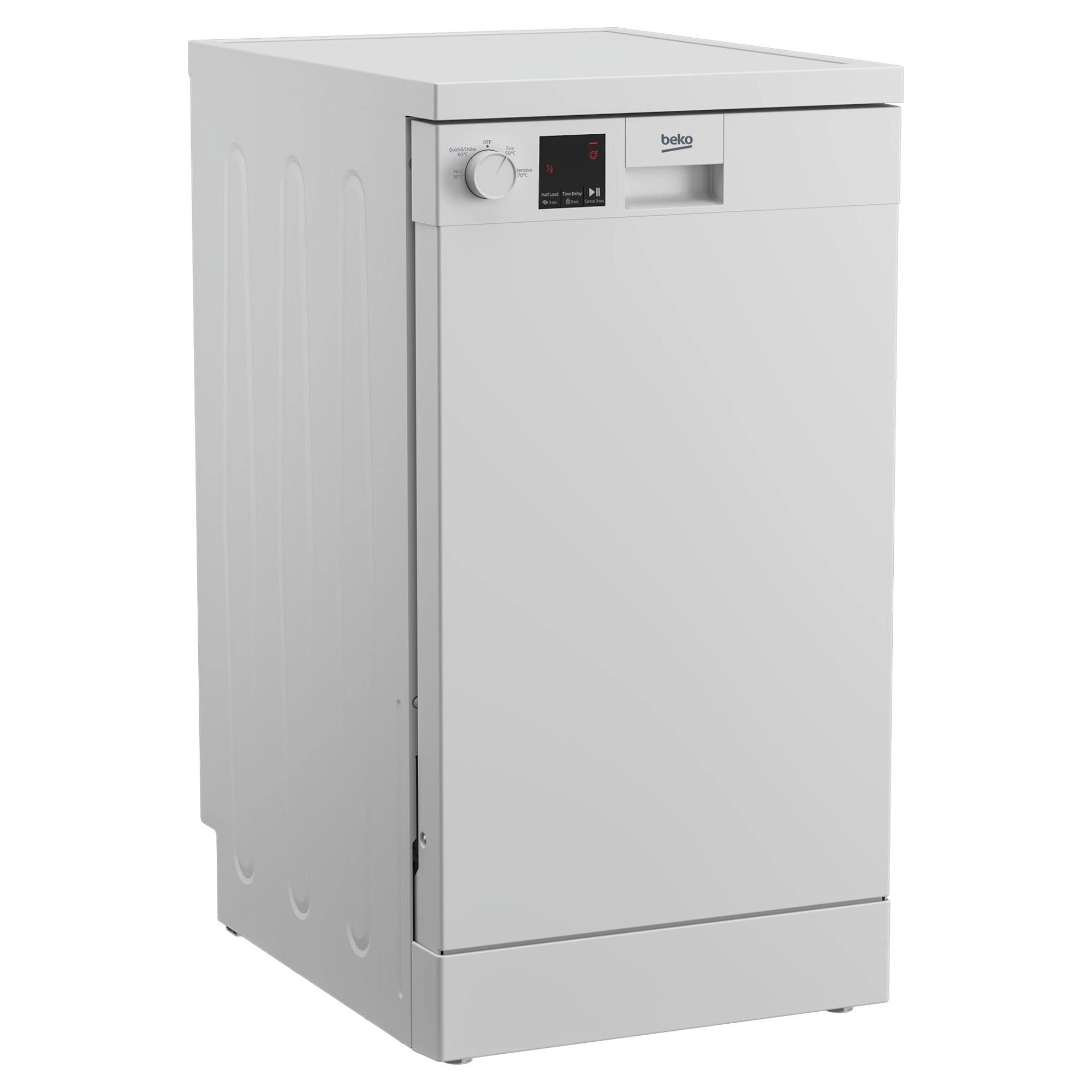 BEKO DVS04X20W Slimline Dishwasher - White - E Rated — view 2
