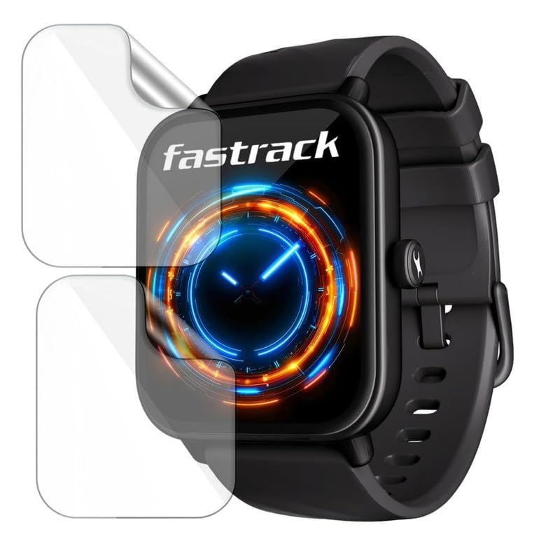 Image of 2 Pack| Smartwatch Screen Protector for Fastrack Limitless Glide |1.78 inch| | Flexible TPU Film, 9H Scratch Resistant, Bubble Free Installation - Not Tempered Glass