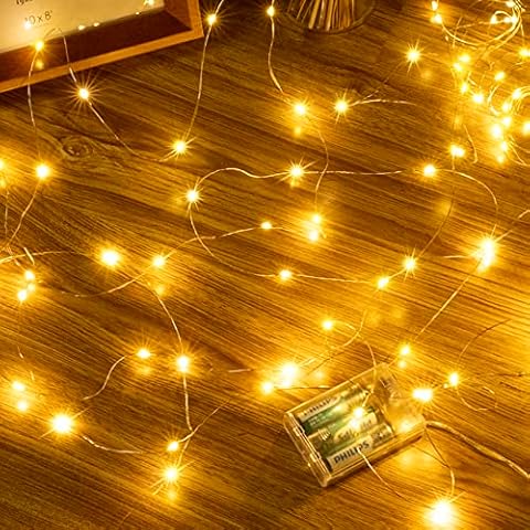 Ollny 10m Lichterkette Batterie 100 LED Cover