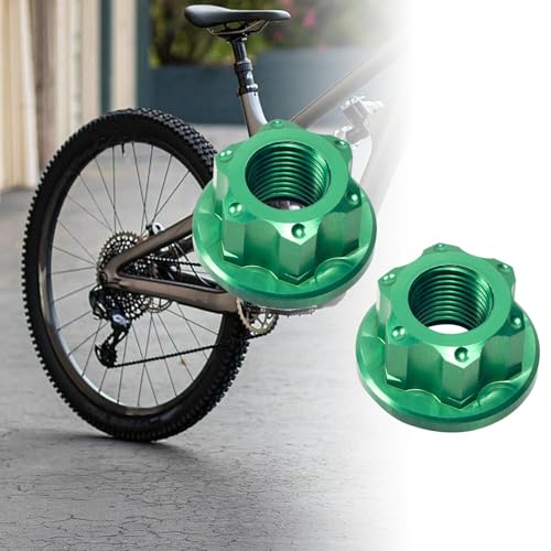 kowaku 2X 2X Bike Wheel Hub Axle Nuts Bike Nuts Rear Hub Hardware Easy Installation Replacement Road Replacement Bike Rope M10 Nut