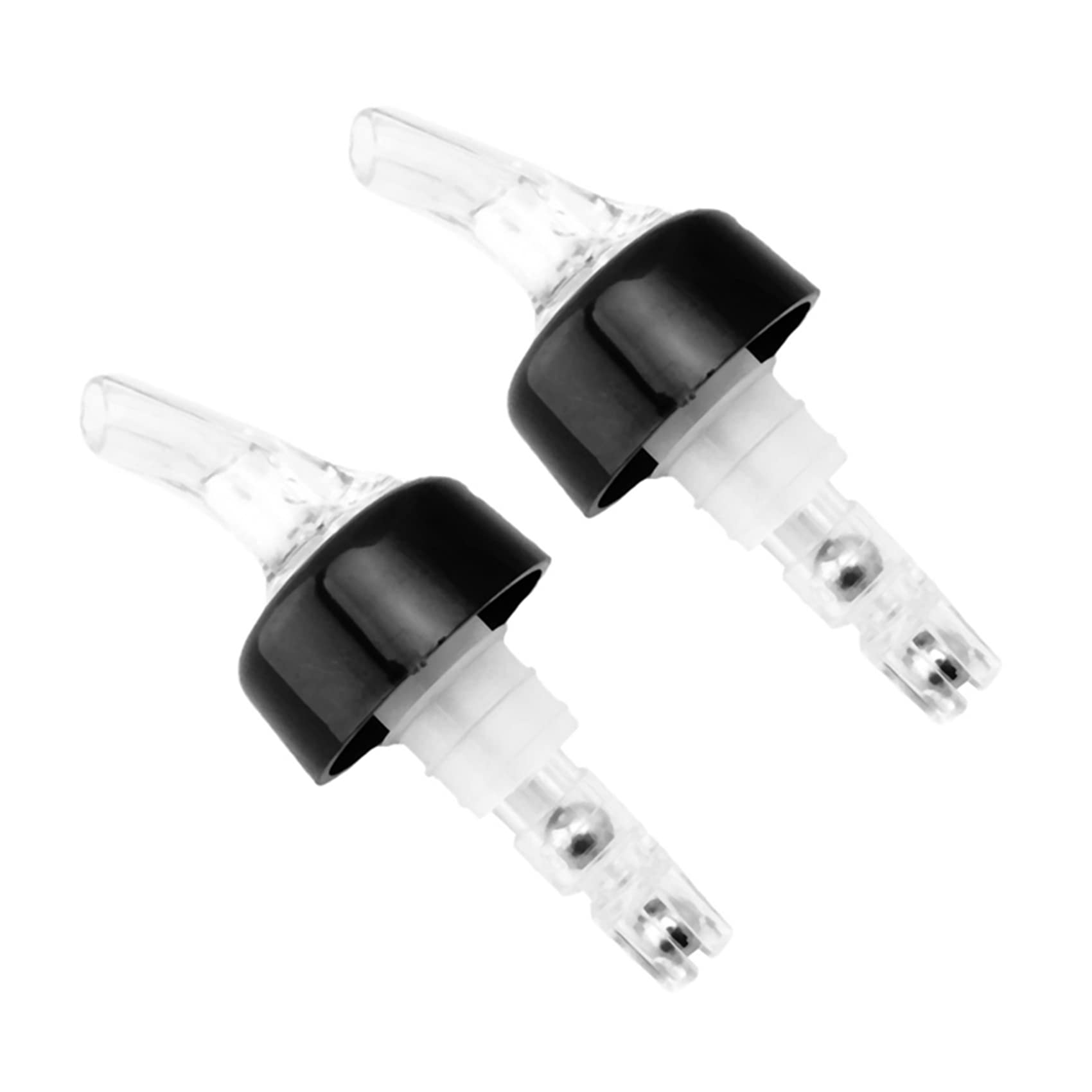 Hndhbfgrt 24 x 25ML Clear Auto Measure Quick Shot Pourers