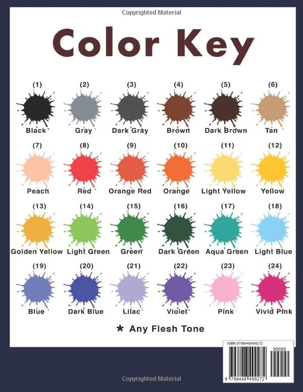 Mystery Color By Number - Wild Animals: Coloring Book for Adults for Relaxation and Calm (Color By Number For Adults) - Image 2