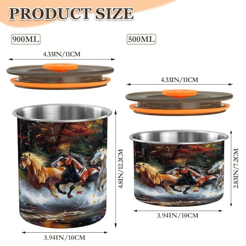 Blueangle Contenedor Hermético de Café Acero Inoxidable 900ml miniatura 2