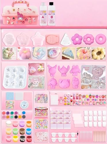 TIAN YU �X�N�C�[�Y DIY �L�b�g�y����Z�b�g�t���z�b�V���R�[���������ӂ�ӂ�p�E�_�[�ŊȒP�I���W�i���쐬�b�q����l�̃X�g���X�����E�m��E���G�V�тɍœK�ȃA�[�g�N���t�g�ޗ��p�b�N(�s���N�y1000ml�����z�y22��ނ̌^�z���؃Z�b�g) [���s�A��