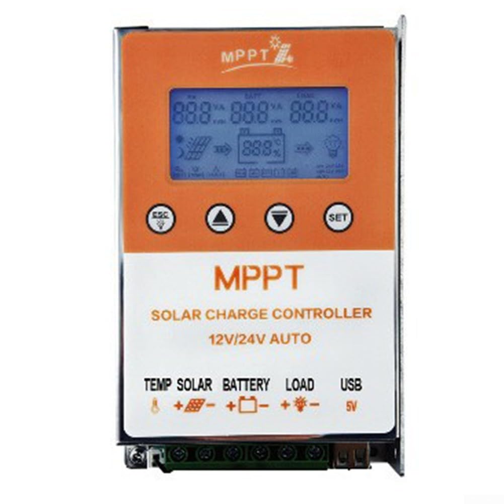 MPPT Régulateur solaire 20 A 12 V/24 V Écran LCD pour voiture (10 A)