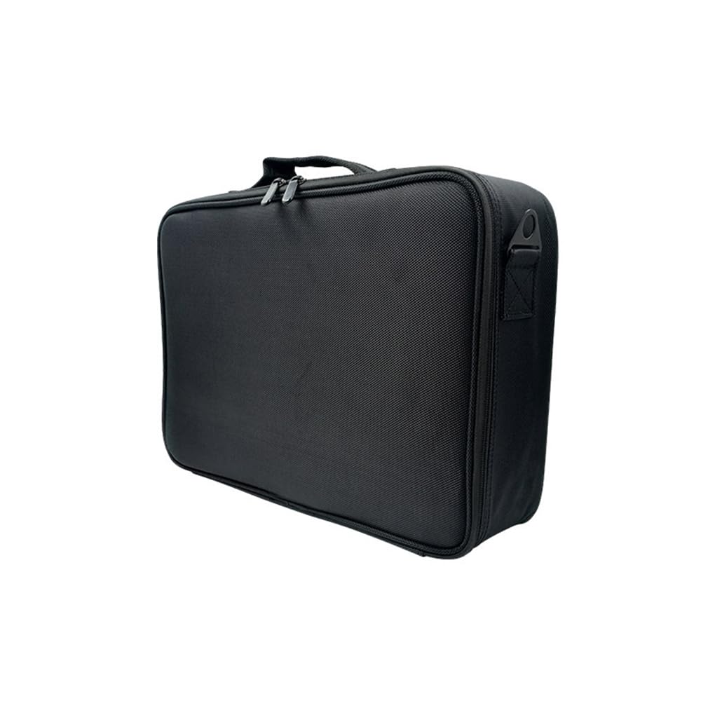Custodia per trucco Scatola portaoggetti Porta cosmetici Resistenza all'usura Spazzole di grande capacità Scomparti organizer Astucci per gioielli, M