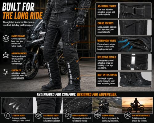 BTR BORN TO RACE Shadow Pant Motorcycle Overpant