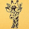 MYHALF-Womens-Fun-Animal-Graphic-Tees-Casual-Short-Sleeve-Summer-Cute-Giraffe-Printed-T-Shirt-Tops MYHALF Womens Fun Animal Graphic Tees Casual Short Sleeve Summer Cute Giraffe Printed T-Shirt Tops Yellow