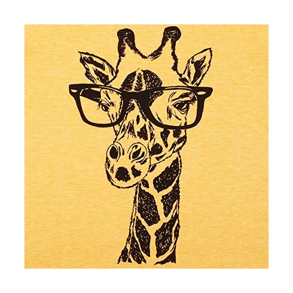 MYHALF-Womens-Fun-Animal-Graphic-Tees-Casual-Short-Sleeve-Summer-Cute-Giraffe-Printed-T-Shirt-Tops MYHALF Womens Fun Animal Graphic Tees Casual Short Sleeve Summer Cute Giraffe Printed T-Shirt Tops Yellow
