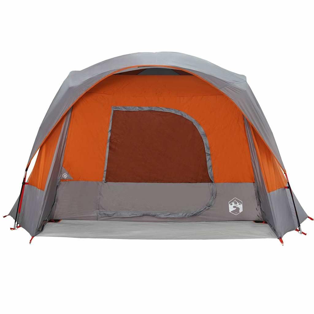 Tenda familiare per 6 persone, tenda da campeggio con tetto antipioggia e connettore elettrico, impermeabile, spaziosa tenda familiare per avventure all'aperto