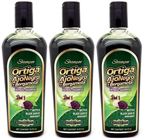 Miniatura 2 de Ortiga Mas Ajo Negro Y Bergamota HERBAL Champú Ortiga  Ajo Negro  Bergamota 169 onzas líquidas cada uno