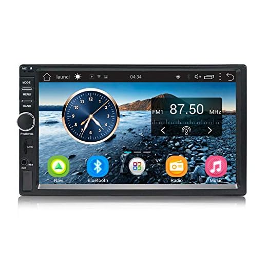 KKXXX KX011 Mate 2 Din Android Auto Radio Bil Stereo GPS Navigering Quad Core Auto Radio AM FM RDS 2 Din 7 tums pekskärm 1024 x 600 BT SWC WIFI1GB RAM 16GB ROM