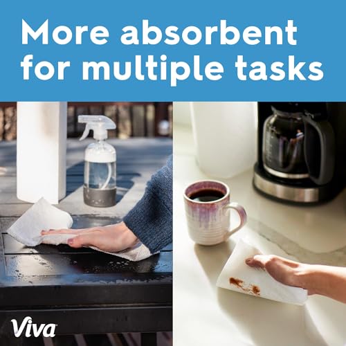Image of Viva Multi-Surface Cloth Paper Towels, Choose-A-Sheet Size, 3 Double Rolls, 110 Sheets per Roll (Packaging May Vary)