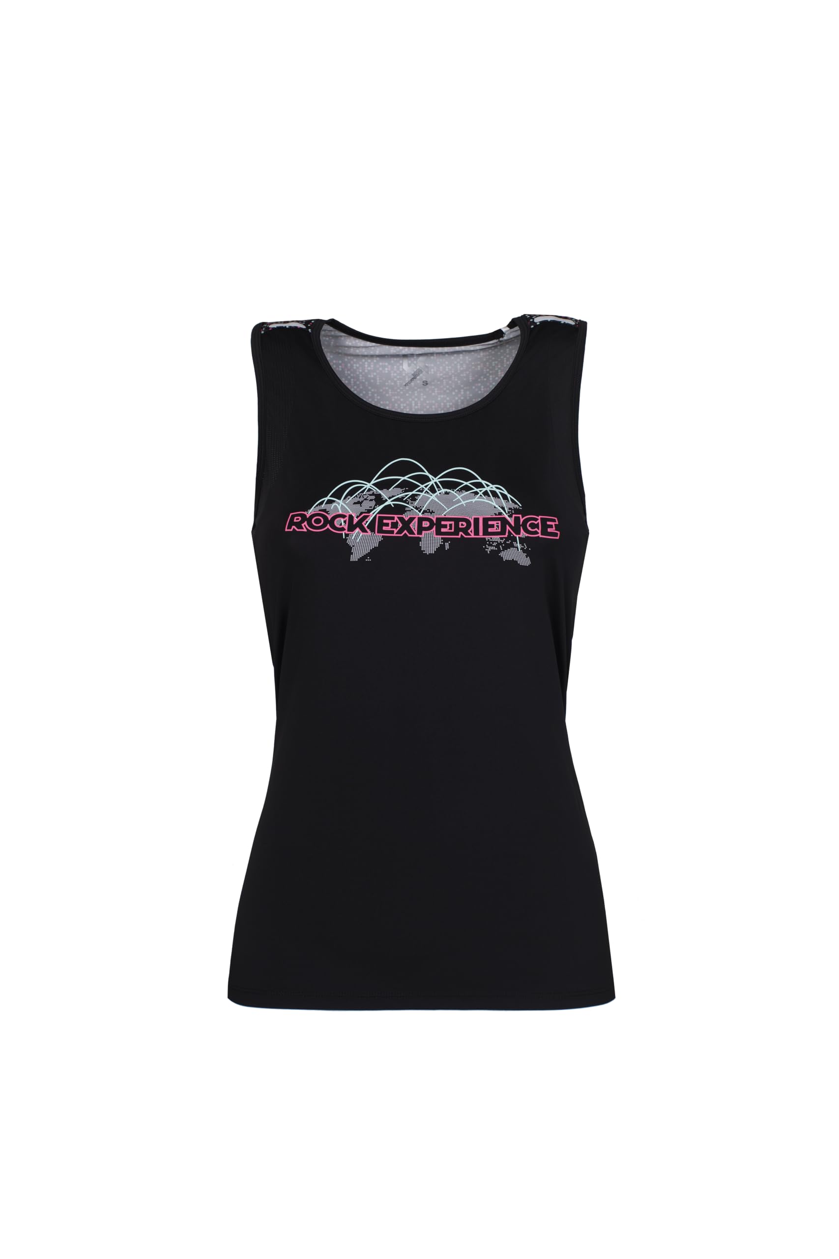 Rock Experience Spotlights Woman Tank Canotta Traspirante Sportiva Donna (Pacco da 1)