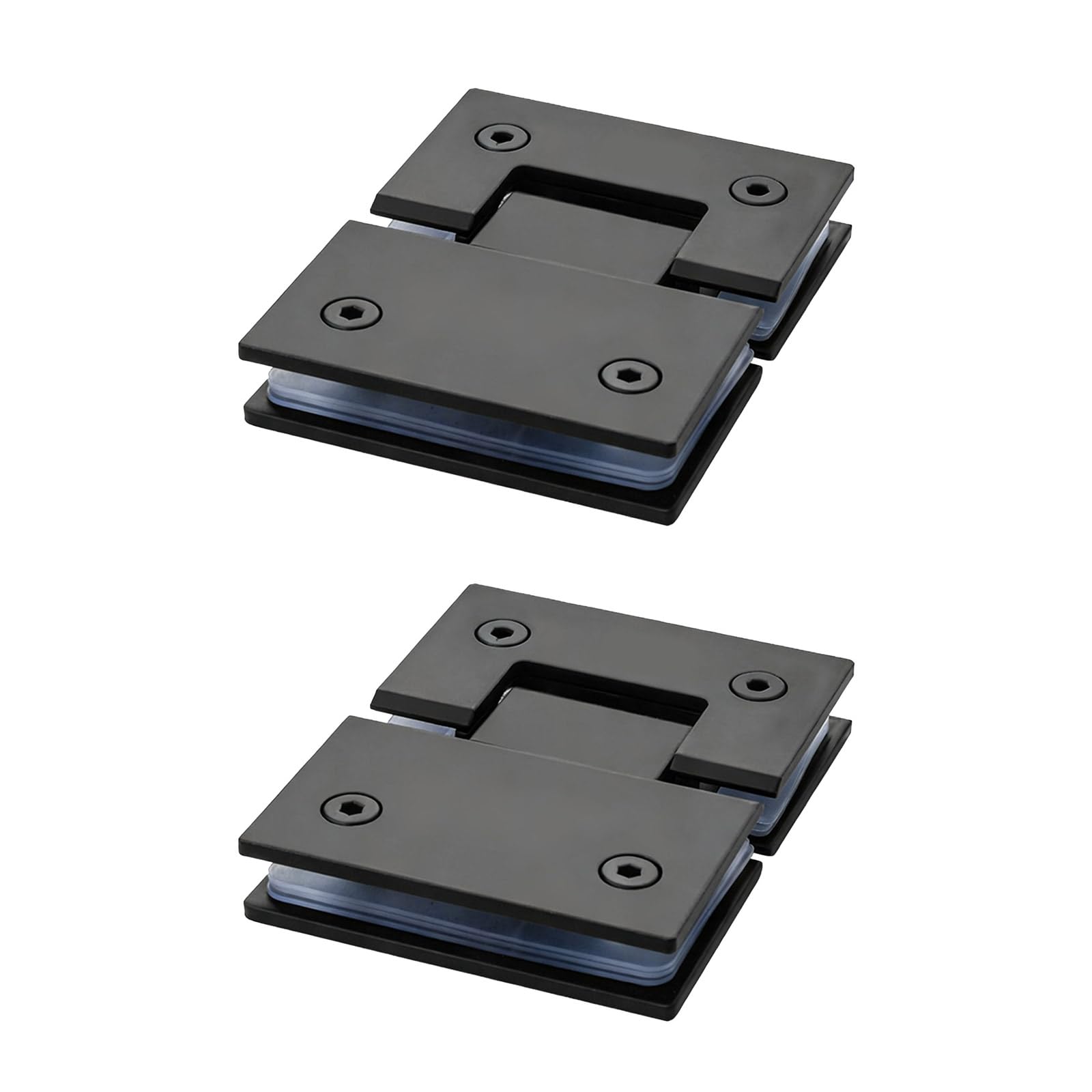 Elnwnnkc 90 Degrees 2Pcs Modern Bathroom Door Hinges Stainless Steel Glass Cabinet Clip Frameless Doors Hinge Hardware Shower Hinges Bathroom Hinge