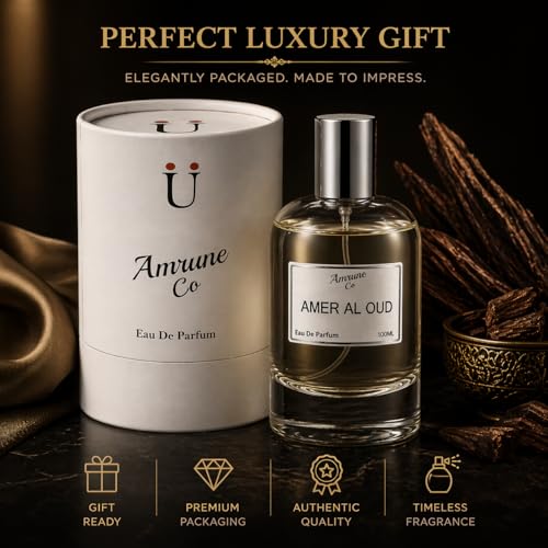 Image of Amer Al Oud EDP 100ml | Oud Amber Floral Spicy | Long-Lasting Luxury Perfume for Men