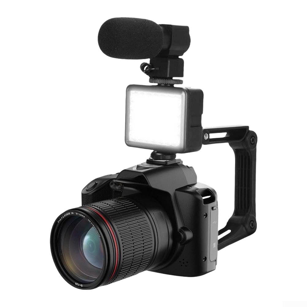 4K doppia fotocamera schermo 3 pollici visione notturna WiFi | Zoom ottico 16x, microfono di riduzione del rumore, corpo durevole ABS, uso della fauna selvatica di viaggio vlogging