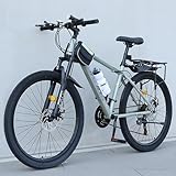 Bicicleta de Montaña de 24 Pulgadas y 30 Velocidades con Marco de Aleación de Aluminio y Freno de Disco Adecuada para Hombres Mujeres Adultos y Adolescentes D,30 Speed