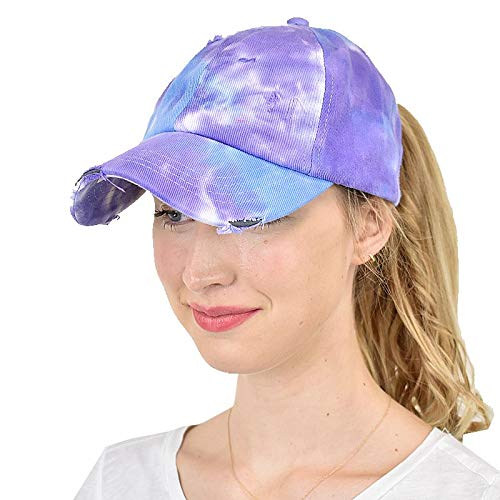 Image of C.C Ponycap Messy High Bun Ponytail Adjustable Mesh Trucker Baseball Cap Hat