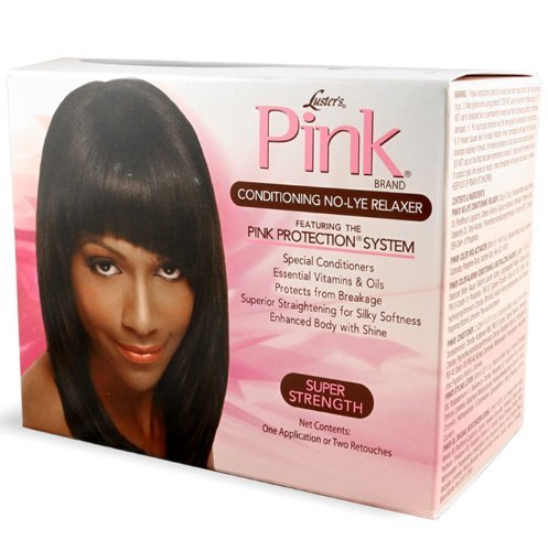 Défrisant Lusters kit super strength pink protection pour lissage intense des cheveux crépus