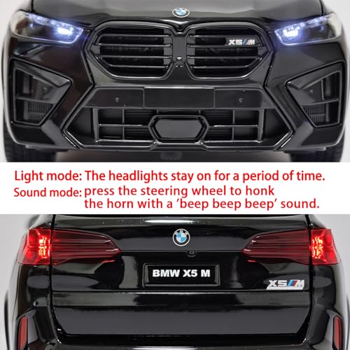 Auto a escala 1:24 BMW X5M metal con luz y sonido miniatura 2