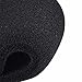10 Pack Microphone Pop Filter Windscreen Foam Microphone Covers Thick Handheld Stage Foam Mic Cover Windscreen, Disposable Mic Pop Filter Suitable for Most Standard Black