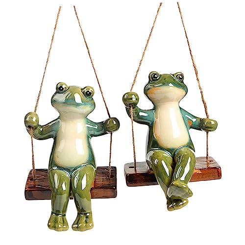 Kisangel Keramik-skulptur Schaukelpaar-Ornament Simulation Hängende...