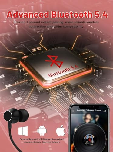 Auriculares de cuello Bluetooth con 200h de batería y micro 7