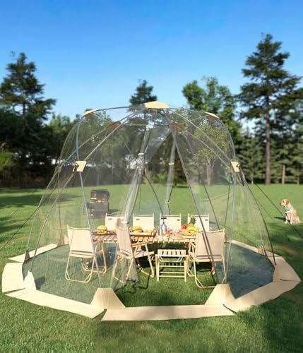 12x12ft Transparent Round Pop Up Tent - Outdoor Instant Tent...