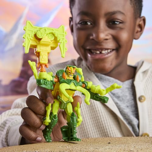 Transformers CYBERWORLD Chop Shop Armored Cyber Changers 4-Inch Action Figure, Quick Change to Insect Mode, Robot Toys for Boys and Girls 6 and Up - image 3