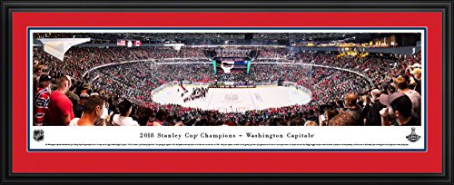 2018 Stanley Cup Champions, Washington Capitals - 44x18-inch Double Mat, Deluxe Framed Picture by Blakeway Panoramas