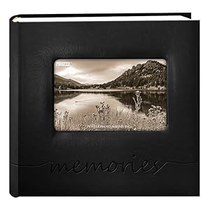 Pioneer Photo Albums “memories” Embossed Frame Cover Photo Album 200 Pockets Hold 4×6 Photos, Black