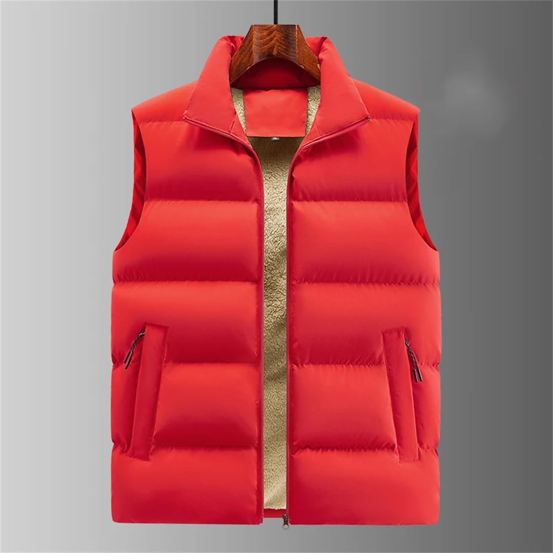Spesso Caldo Giù Cotone Gilet Sciolto Casual Stand Up Collare Senza Maniche Cappotto