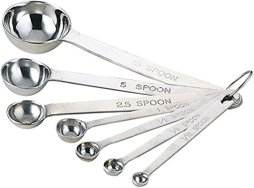 Nagao 188 Stainless Steel Extra Thick Measuring Spoon, Set