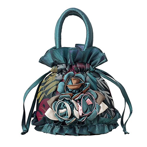 Image of Womens Ladies Handbag Drawstring Bucket Bag Coin Purses Key Bags Cash Money Phone Pouches - Pink