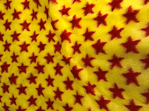 Tissu imitation fourrure à étoiles pour plaid de chambre d'enfant
