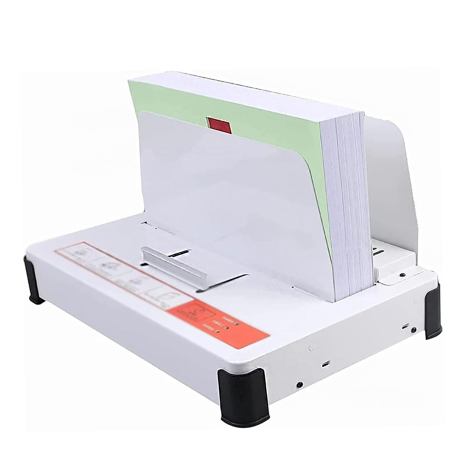 Rilegatrice a caldo con luce LED, capacità 500 fogli, per carta A5/A4/A3, spessore massimo 5 cm, larghezza 31 cm, ideale per uffici e scuole