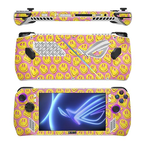 Image of MightySkins Carbon Fiber Skin Compatible with Asus ROG Ally - Melted Faces | Protective, Durable Textured Carbon Fiber Finish | Easy to Apply