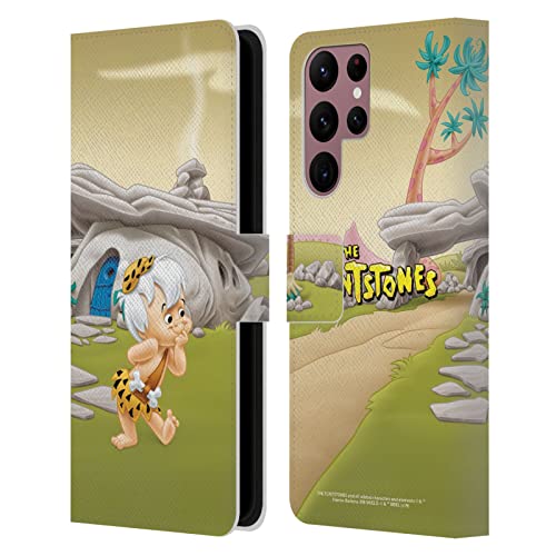 The Flintstones Bambam Rubble Étui Portefeuille en Cuir Samsung Galaxy S22 Ultra 5G